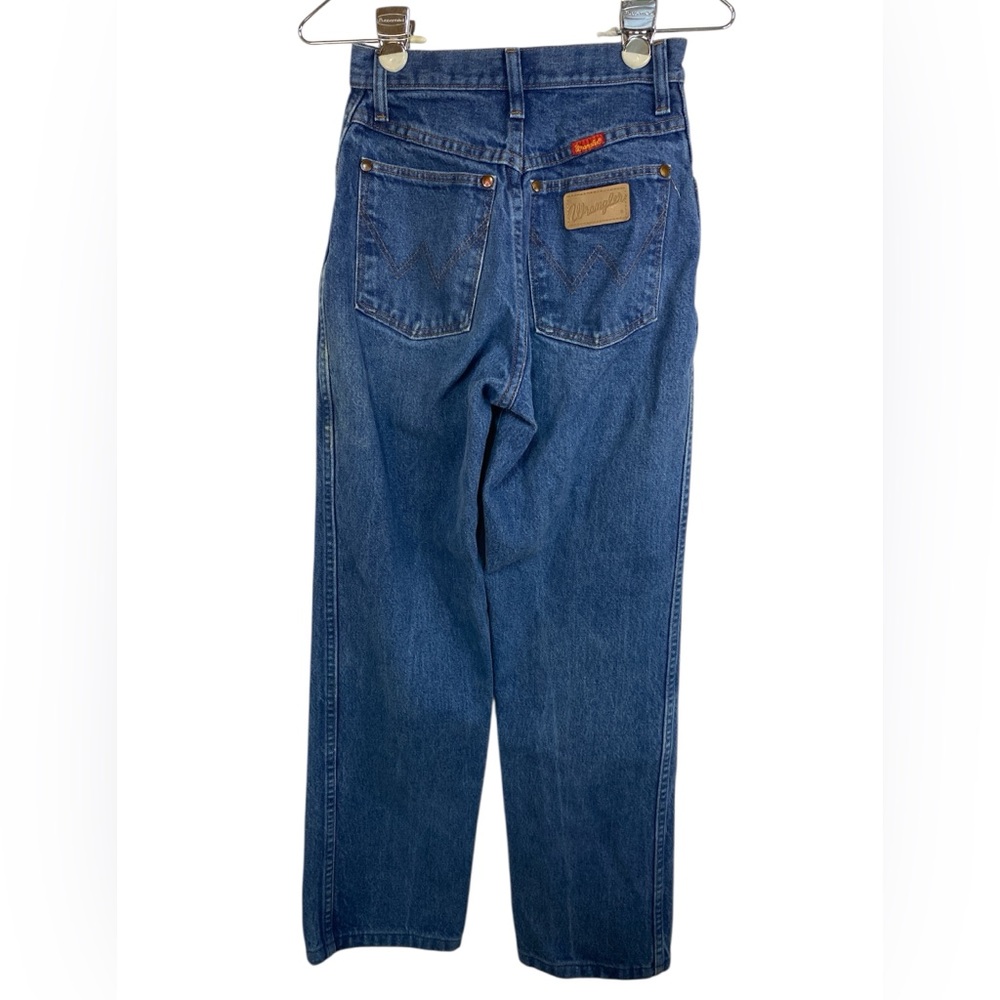 Wrangler Classic Blue Denim Jeans Women’s Size 1 / 2 x 34 - Picture 2 of 3